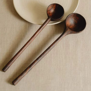Juego de Cucharas de Madera, Cuchara de Madera Natural, Cuchara de Cocina de Madera, Cucharón de Madera - Product Image 1