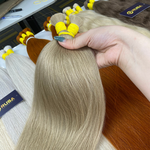 Extensiones de Cabello Humano Rubio Liso, Mechones de Cabello Naturales para Salón, para Alargamiento - Product Image 2