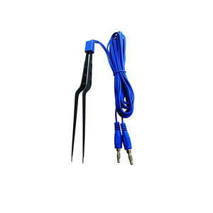 Pinces électriques chirurgicales bipolaires à pointe baïonnette avec câble en acier inoxydable, coagulation de classe II RS SURGICAL - Product Image 3