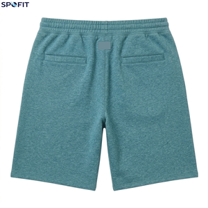 SPOFIT Men's <b>Plaid</b> Oxford Fabric High Waist Sporty Eco-Friendly Bermuda <b>Shorts</b> Elastic Waist Breathable Sequined Decoration - Product Image 3