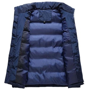 Chaleco acolchado sin mangas para hombre, chaleco de plumón de alta calidad, súper cálido y grueso, chaleco con cremallera para hombre. - Product Image 5