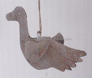 Adorno hecho a mano con forma de aspecto de pato, adornos decorativos de linternas de hierro y adornos decorativos de farol para festivales de oro y plata - Product Image 6