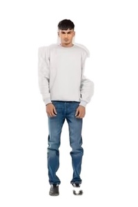 Sudadera de Hombre para Invierno, Diseño Urbano, Cuello Redondo, Estampado, Algodón Premium, Manga Larga, Holgada, Transpirable y Ecológica - Product Image 3