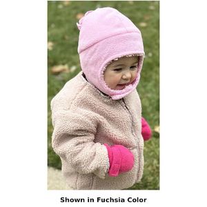 Mitaines d'hiver épaisses et chaudes pour bébé, doublées polaire Sherpa, mitaines anti-griffures pour nourrissons, gants de neige doux et confortables pour tout-petits avec sangle réglable - Product Image 5