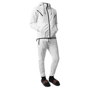 Ensemble de survêtement pour homme sur mesure, 100% coton molletonné, impression sérigraphique et sublimation, sweats à capuche et pantalons de survêtement - Product Image 1