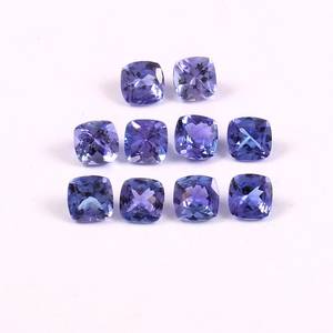 Tanzanite Calibrated Loose Gemstone For Jewellery Making Faceted December Birthstone Natural Cushion Cut Tanzanite Jewelry - Product Image 5