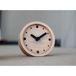 Reloj de Escritorio de Madera Minimalista Modernista, Movimiento de Cuarzo Circular, Visualización de Agujas, Silencioso, Sin Tictac - Product Image 1
