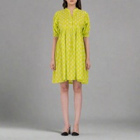 Robe mini en coton sans manches à col en V pour femmes de qualité supérieure, robes d'été légères lavables et écologiques