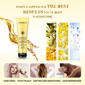 <span class=keywords><strong>Mascarilla</strong></span> Capilar de Aceite de Argán con Keratina <span class=keywords><strong>Profesional</strong></span> para el Cuidado Diario del Cabello Seco, <span class=keywords><strong>Hidratante</strong></span> y Suavizante de Alta Calidad - Product Image 2