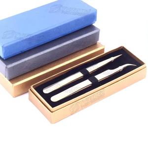 Pinzas de Precisión para Pestañas de Acero Inoxidable con Punta Suave, Set de Empaque y Logotipo Personalizado - Product Image 5