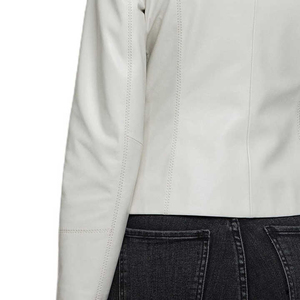Premium <b>Women</b> Leather <b>Jacket</b> Fine Finish Full Sleeve Casual Fashion Coat Custom OEM ODM Wholesale Factory Bulk Manufacturing - Product Image 3