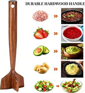 Hachoir à viande en bois éco-responsable fait main, qualité supérieure, en stock, idéal pour anniversaire, ouvertures de maison, vente en gros, prix usine - Product Image 2