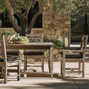 Mesa de Comedor Extensible Contemporánea para Exteriores, Madera de Teca Sólida, Mecanismo de Extensión Tipo Mariposa para Jardín y Resort - Product Image 6