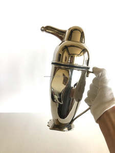 Unique Metal Cocktail Shaker Silver Color Finished Flat Base Large Size Perfect for Bartender Accessories - Product Image 5