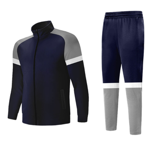 Custom Full Zipper Gym Sportswear Training Jackets Sports Tracksuit Long Zipper <b>Pants</b> <b>Running</b> Tracksuit For <b>Men</b> - Product Image 5