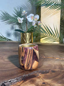 Quemador de Incienso NaturaLuxe de Resina Epoxi, Soporte Premium Hecho a Mano de Madera y Resina con Bandeja Artística para Recoger Cenizas, Ideal para Meditación - Product Image 5