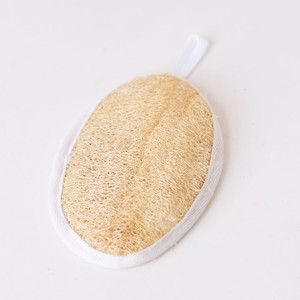 100% Natural Loofah Exfoliating Body Scrubber | Dual-Sided Bath <b>Sponge</b> Pad with Hand Strap & Hanging Loop for <b>Shower</b> - Product Image 4
