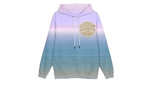 Fabricant de sweats à capuche personnalisés, broderie effet vieilli, sweat à capuche dégradé unisexe, strass, effet délavé à l'acide, effet délavé à la pierre, coupe oversize - Product Image 3