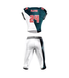 Ensembles d'uniformes de football américain de haute qualité en gros Maillots de broderie modernes et bon marché avec nom et numéro personnalisés - Product Image 2