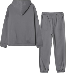 Tracksuit for Men's Hoodies and Sweatpants Set Custom Logo Heavy Weight 100%Cotton Tracksuit Bulk Wholesale <b>Clothing</b> Selling - Product Image 2