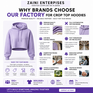 Women <b>Crop</b> Top Hoodie Premium Cotton Fleece 320 GSM Brown <b>Zip</b> <b>Up</b> Rhinestone Logo Custom Fashion Streetwear Trendy Manufacturer - Product Image 5