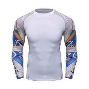 Rashguard MMA, Créez votre propre maillot de compression par sublimation, Rashguard BJJ, Rashguard personnalisé imprimé pour hommes, Rashguard OEM - Product Image 4