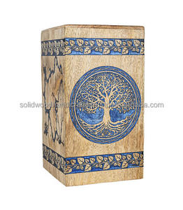Urna de madera hecha a mano para cenizas de adultos, urnas funerarias para entierro con alta calidad. - Product Image 1