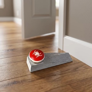 Ba Metal <b>Door</b> Stopper with Red Ceramic Spider Knob Strong Waterproof Durable Furniture Accessory - Product Image 2