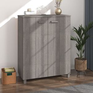 Scarpiera grigio chiaro HAMAR in legno massello pino 33.5 scarpiera "x 15.7" x 42.5 "eleganti scarpiere - Product Image 1