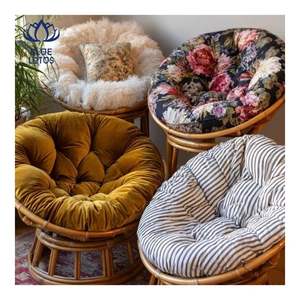 Silla Papasan de Primera Calidad 2026 con Estructura Tejida y Asiento Acolchado para Descanso y Meditación, Diseño Estable - Product Image 3