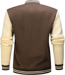 Chaqueta de Béisbol de Manga Larga con Estampado de Letras de Nueva York para Hombre, Estilo Clásico con Bloques de Color, Informal, para Deportes al Aire Libre - Product Image 3