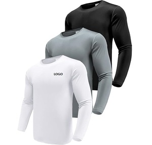 Camiseta de Compresión de Manga Larga para Hombre, Secado Rápido, Transpirable, Cuello Redondo, para Entrenamiento Deportivo - Product Image 5