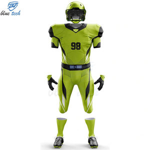 OEM Custom Breathable American Football Uniform Set with Short Sleeve Sublimation Jersey Pants Team Name Number & Logo - Product Image 4