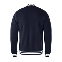 Veste en polaire noire pour homme, col montant, fermeture éclair sur le devant, style décontracté, couleur unie, respirante, coupe classique, pour l'automne