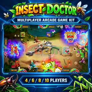 Kit de jeu d'arcade multijoueur VGAME Insect Doctor pour configurations de machines de divertissement 4, 6, 8 ou 10 joueurs - Product Image 1