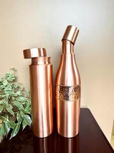 Botella de Cobre con Diseño Estampado y Martillado, Ideal para Yoga, Gimnasio y Escuela, de Alta Calidad - Product Image 4