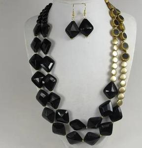 Collar artesanal de resina, superventas, con cuentas hechas a mano, llamativo y voluminoso - Product Image 2