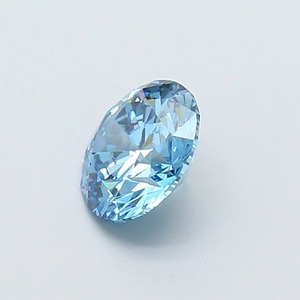 Diamant CVD créé en laboratoire, taille ronde, couleur bleu vif fantaisie, clarté VS1, polissage excellent, qualité supérieure, pierre non montée pour bague. - Product Image 3
