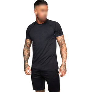 Conjunto de Camisa y Pantalones Cortos de Verano para Hombre, Color Negro Sólido, Más Vendido, de la Más Alta Calidad, Tela Suave, Diseño Único, Novedad - Product Image 1