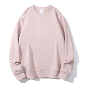 Sweat-shirt à col rond en polyester et coton doublé de velours, couleur unie, coupe classique, uniformes de travail publicitaires personnalisés pour l'automne/hiver - Product Image 4