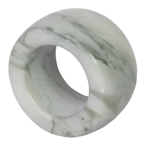 Most Popular Marble Napkin Rings <b>Top</b> Quality Marble <b>Table</b> <b>Decoration</b> Hexagonal White Napkin Rings - Product Image 5
