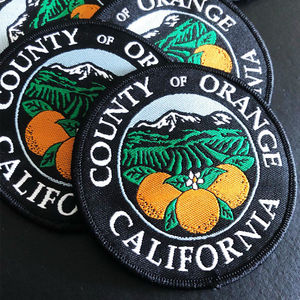 Patchs brodés 3D en relief à repasser, badges personnalisés pour uniformes, broderie machine, broderie informatique sur toile - Product Image 3