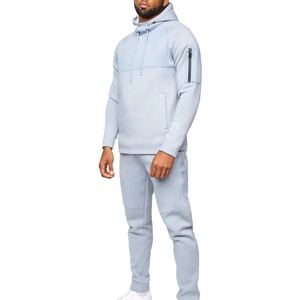 Ensemble de survêtement en molleton vintage d'automne avec logo personnalisé, ensemble de jogging à capuche, survêtement pour homme, survêtements d'hiver de haute qualité pour homme - Product Image 1