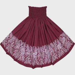 Jupe traditionnelle hula avec imprimé tribal, costume de danse pour femme, tons terreux, coupe décontractée, vêtements de villégiature tropicaux - Product Image 4