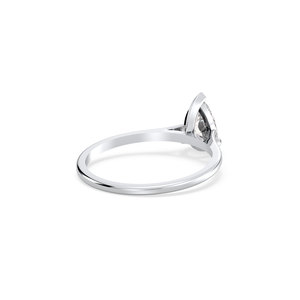 Anillos de moissanita de 0.78 quilates con corte de pera en plata de ley 925, certificados por GRA, de REYES Manufacturer Custom Fine Jewelry, para mujer. - Product Image 5