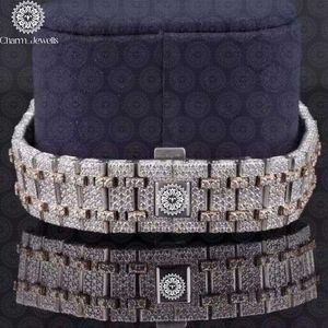 Charm Jewells Montre de luxe en acier inoxydable pour femme, 40 mm, analogique, à quartz, cadran rond, fermoir pliant - Product Image 5