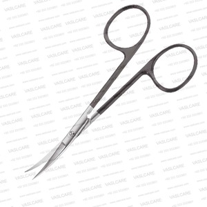 Tijeras Iris Supercut Sin Dientes de 4.5 Pulgadas, Puntas Afiladas de Acero Inoxidable para Cirugía Plástica Facial, Rinoplastia, Blefaroplastia - Product Image 3