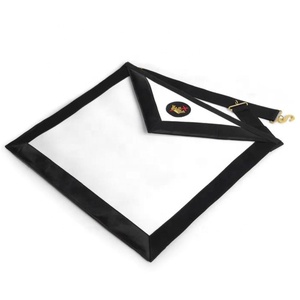 Delantal de terciopelo negro de la Comandancia de los Caballeros Templarios para bordados, manualidades, punto de cruz y costura - Product Image 2