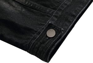 Veste en jean vintage pour homme, 100% coton, séchage rapide, coupe confortable, fermeture à boutons, design moderne et décontracté - Product Image 2