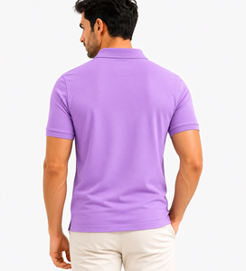 Polo homme en tissu doux et respirant, idéal pour un usage quotidien, coupe confortable, look élégant pour les hommes modernes. - Product Image 3